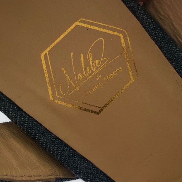 Nalebe by Amina Means upendi platform heels in denim size 38.5 - Picture 6 of 10